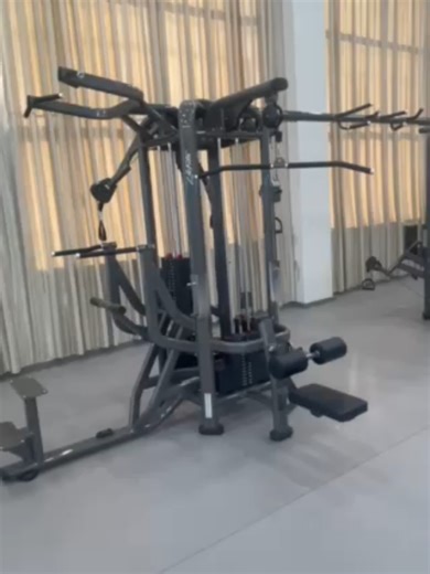One multi-station unit allows multiple people to use it simultaneously, which can save your gym a significant amount of space. #gymequipment #fitnesstrainer #fitnessequipment #exercises #commercialgym #commercialgymequipment #commercialfitness #commercialfitnessequipment #homeusefitnessequipment #homefitness #treadmill #smithmachine