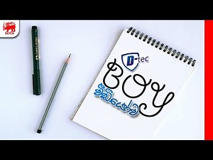 How to Draw a Boy face using Word b o y