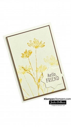 Sympathy card idea using the Inked & Tiled bundle. | Stampin' With Jackie / Klompen Stampers