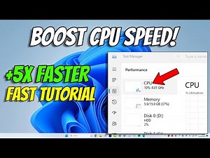 Boost CPU & Processor Speed in Windows 11 & Windows 10 | How To