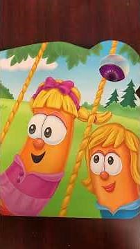 Me reading VeggieTales’s I Thank God for this Dat book