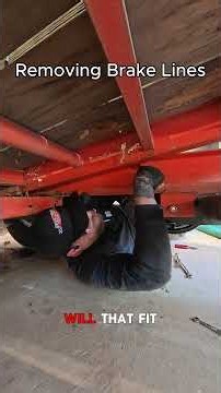Removing Brakes Lines Getting Ready to Add Brake Wiring