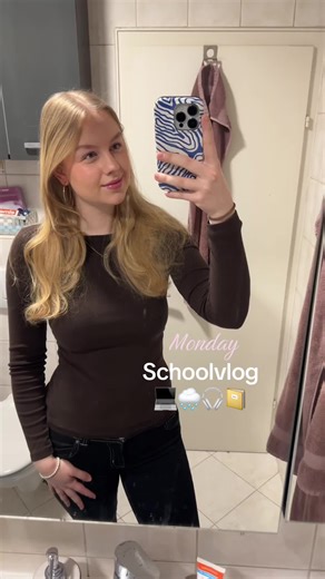 Mal wieder ein Schoolvlog 💗🫶🏻 #vlogs #diml #morningroutine #schoollife #schoolvlog