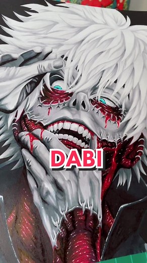 Realistic take on DABI 😳 #art #anime #myheroacademia #dabi