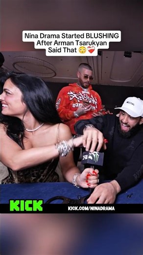 Nina Drama Started BLUSHING After Arman Tsarukyan Said That #ninadrama #armantsarukyan
