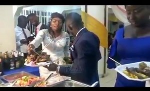 Me & My Bride punishing the food at the wedding 😂😂🤣 Yes we put money in this, we must eat🤣❤️ | Who do I marry?
