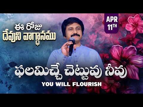 April 11th, 2026 ఈ రోజు దేవుని వాగ్ధానం Today's Promise of God PJSP Life Changing Message
