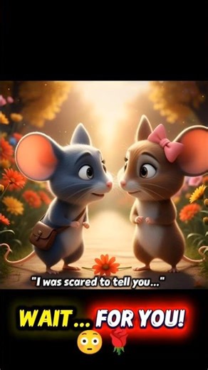 WAIT… THIS FLOWER IS FOR YOU! 🌹🐭 | Cute Mouse Love Story #shorts