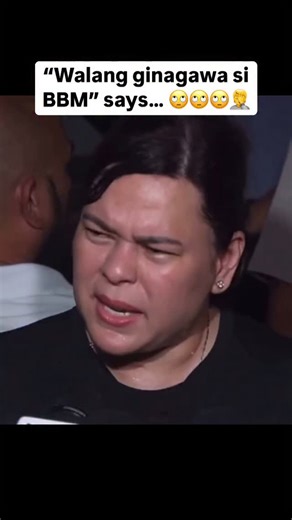 “WALANG GINAGAWA SI BBM”: so says our VP SARA Duterte, who literally has no real job since leaving DepEd after a disastrous reign… 🙃Via @TV5manila | Richard Heydarian
