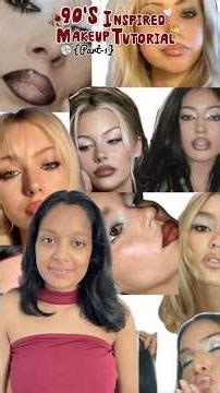 90’s inspired Makeup Tutorial 📀📻🕯️{Part-1} #90s #makeuptutorial #retromakeup #shorts