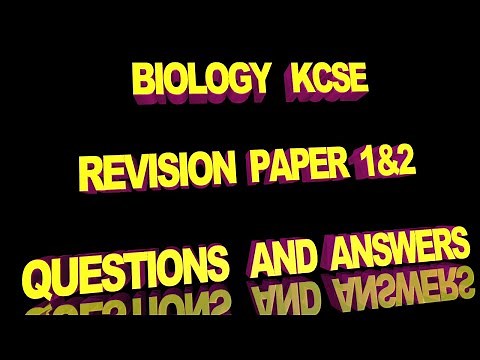 Biology Revision Questins and Answers | Form 3 Biology Revision | KCSE Biology Paper 1 and 2