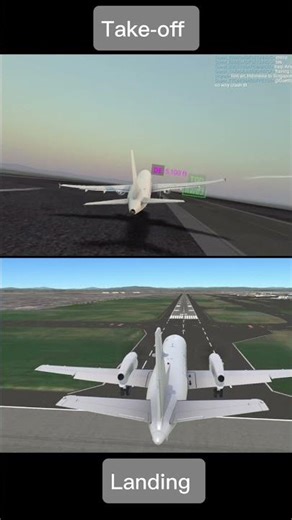 Landing and take-off together #flightgameplay
