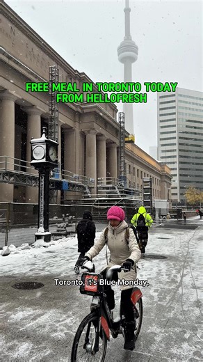 FREE alert, Toronto. @HelloFreshca is popping up with the Feel Good Fridge at Union Station to brighten up Blue Monday and yes, it’s completely free. Today, January 19 4:00 p.m. to 7:00 p.m. Union Station, Bay Concourse - All you have to do is share your recipe for brighter winter days on a lime sticker, open the fridge, and walk away with a free HelloFresh meal kit to enjoy tonight. Fresh quality ingredients really do the hard work to beat the winter blues - so this is the perfect solve for the