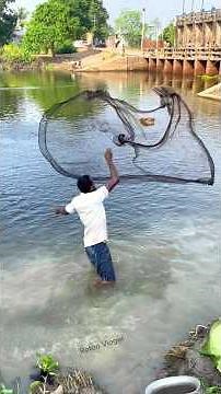 Watch the joy of fishing #Village #woman #fishingvideo #handfishing #reels