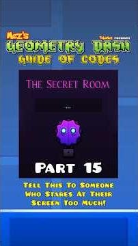 The Secret Room Codes of GD - Part 15: Tell This To The Excessive Screen Starers! 👆🌿 #shorts