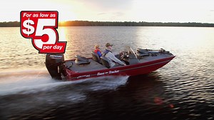 Make your fishing dreams a reality with a new TRACKER boat—for as little as $5 a day you can enjoy endless fun without breaking the bank! Learn more here: https://www.trackerboats.com/ | Tracker Boats
