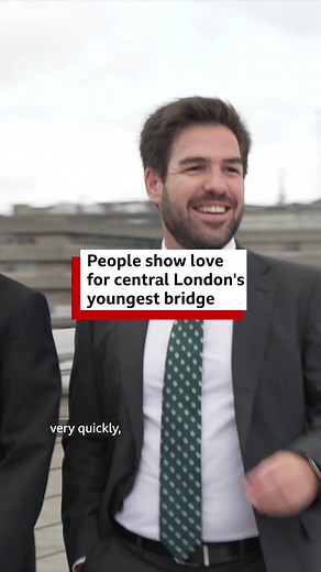 “It’s quite scary” 🫨🌉 When the Millennium Bridge opened in 2000, it was London’s first new bridge in over a century. Still today, the iconic ‘wobbly bridge’ remains the youngest bridge in central London. Loved for its stunning views, the footbridge has just marked its 25th birthday. #London #LondonNews #LondonLife #MillenniumBridge | BBC London