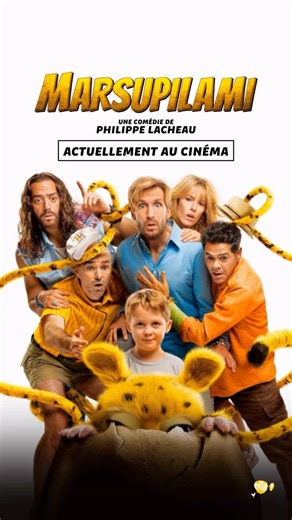 Pathé Films on Instagram: "Vous êtes déjà plus de 1 million à avoir vu MARSUPILAMI, un immense merci à tous ! 💛 À votre tour de découvrir la nouvelle comédie de Philippe Lacheau, actuellement au cinéma ! . . . Avec Philippe Lacheau, Jamel Debbouze, Tarek Boudali, Élodie Fontan, Julien Arruti, Alban Ivanov, Reem Kherici, Corentin Guillot et Jean Reno. D'après les aventures du Marsupilami créées par André Franquin. Produit par Pathé et Baf Prod. #MarsupilamiLeFilm @marsupilamis_officiel @dupuis_