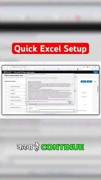 Excel Setup: Continue & Extract Files! ✅ #msoffice #excel #shorts