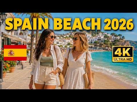 Spain Beach 2026 🇪🇸 | Stunning Mediterranean Summer in 4K