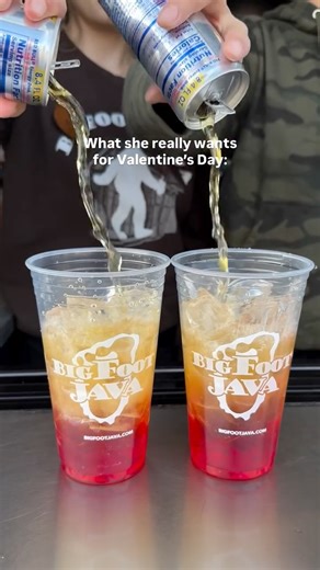 BigFoot Java | IF SHE SENT YOU THIS SHE’S DROPPING THE HINT!💗💌 TRY ME: 🍓Strawberry cheesecake Red Bull topped w/ cream & whip 🍌Strawberry banana Red Bull... | Instagram
