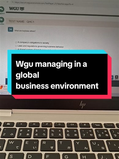 Wgu managing in a global business environment!!!!#wgugrad #wgu #wgunightowl #onlineschool #onlinecourse