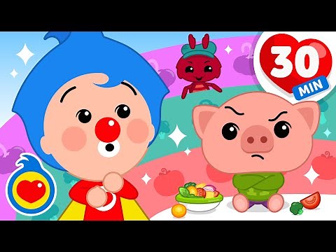 ¿Qué Le Pasa Al Cerdito Enojón? 🎶🐽 Y Más Canciones Infantiles (30 Min) | Plim Plim