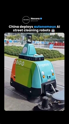 China Deploys Autonomous Street Cleaning Robots 🤖