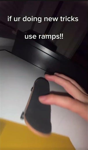 use ramps when ur learning new #fingerboard tricks!!