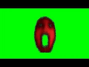💥Creepy Ghost Face Green Screen | Scary Halloween VFX Animation