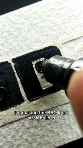 What If BBC Logo Looks This Clean? 📺 #art #colors #satisfying #bbc #logo #drawing #usa #shorts