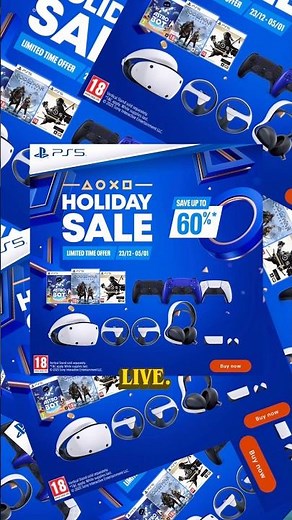 Holiday Sale: HUGE Deals on Games & Accessories! 🎮🔥 #ps5pro #shorts #wintersale2025