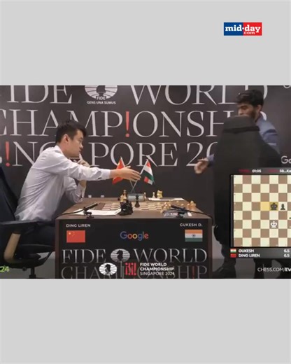512K views · 1.7K reactions | 18-year-old D. Gukesh clinched the 2024 FIDE World Chess Championship, defeating Ding Liren to become the youngest-ever champion. The points were tied at 6.5-6.5 after 13 games, and Gukesh seized opportunity in the final 14th game following Ding’s blunder. VC: FIDE #GukeshDommaraju #2024FIDEWorldChessChampionship #WorldChessChampionship #chess #chessnews #news #gukeshding | MiD DAY | Facebook