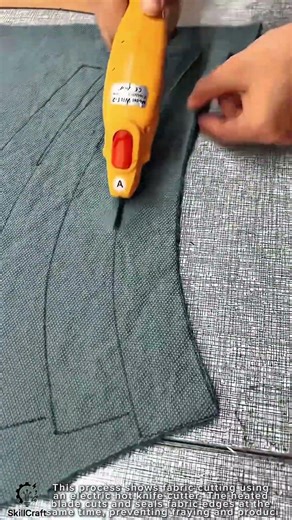 Fabric Cutting Work Tool Using Electric Hot Knife Cutter #worktool