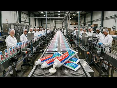 How Toothpaste Is Made | Inside a Modern Toothpaste Factory