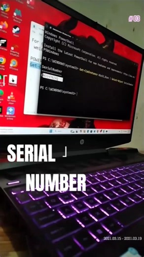 Laptop Serial Number Check(WMIC Fixed!) #Windowstips #LaptopHacks #HindiTech #SystemInfo #PowerShell