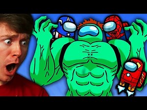 Reacting to MARVEL AVENGERS in AMONG US