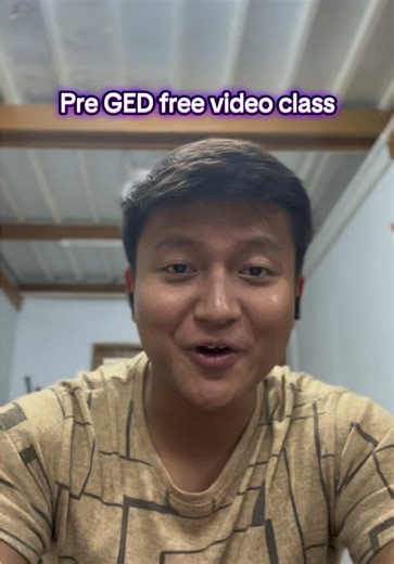 Pre GED Video Class: Join for Free!