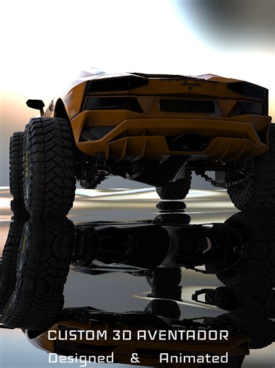 🚀 Fully custom Lamborghini Aventador 3D concept — designed, modeled, and animated by me in 3ds Max & rendered in KeyShot. I’m a freelance 3D artist bringing impossible car designs to life. Looking for custom CGI cars, 3D concepts, or animations? DM me — let’s make your vision real! 💥 #3DArtist #LamborghiniAventador #3dsMax #KeyShot #CGIArt