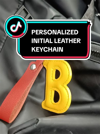 Personalized Initial Leather Keychain Gift Ideas