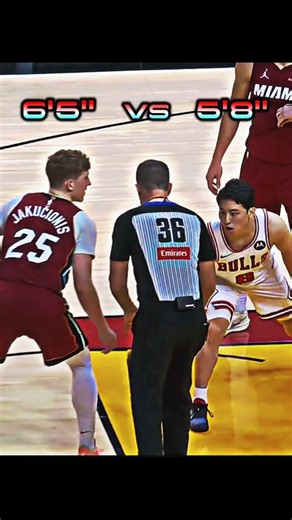 Yuki Shortest player in Bulls history won the Jump Ball🔥🧐