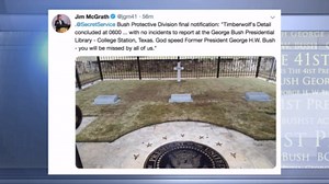 End of 'Timberwolf:' Secret Service formally ends protection of George HW Bush