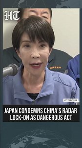 Sanae Takaichi Condemns China’s Radar Lock-On, Calling Incident Extremely Dangerous | #htshorts