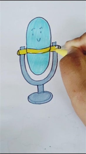 Microphone drawing 🥰 #creativity #art