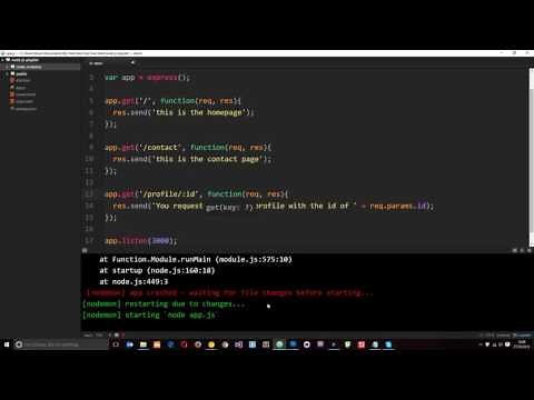 Node JS Tutorial for Beginners #24 - Express Route Params