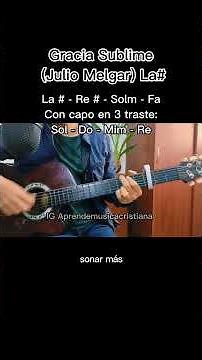 Gracia Sublime tutoríal (acordes) #aprendeguitarra #musicacristiana