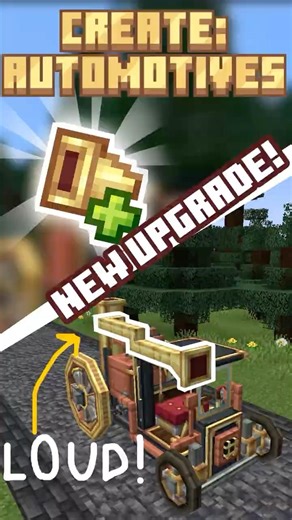 Adding new upgrade to create: automotives! #minecraft #create #createmod #cars
