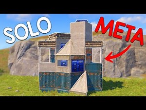 How To Build a Cheap SOLO BUNKER Base - Rust base design