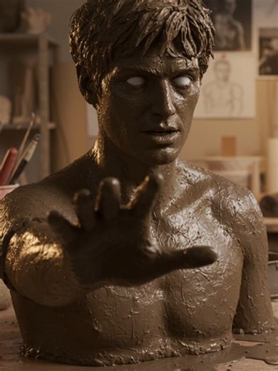 Strangers Things-Inspired Mud Sculpture Creation Process