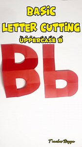 3.3K views · 25 reactions | Basic Letter Cutting | Uppercase B #papercrafting #lettercut #basiclettercutting #lettering #tutorial #howtomake #alphabets #schoolcraft #teachermommyrizza #fypシ #followformore | Teachermommy Rizza | Facebook
